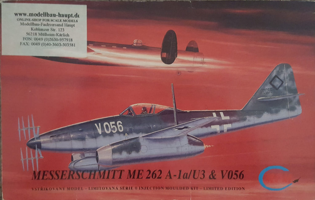 Messerschmitt Me 262 V056 1/72 Scale Model by MPM Productions Box Art