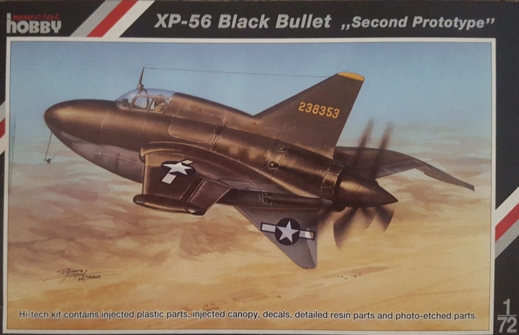 Northrop XP-56 Black Bullet 1/72 Scale Model by Special Hobby Box Art