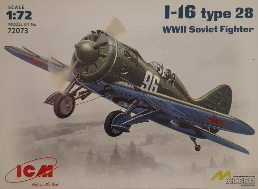 Polikarpov I-16 Type 28 1/72 Scale Model by ICM Box Art