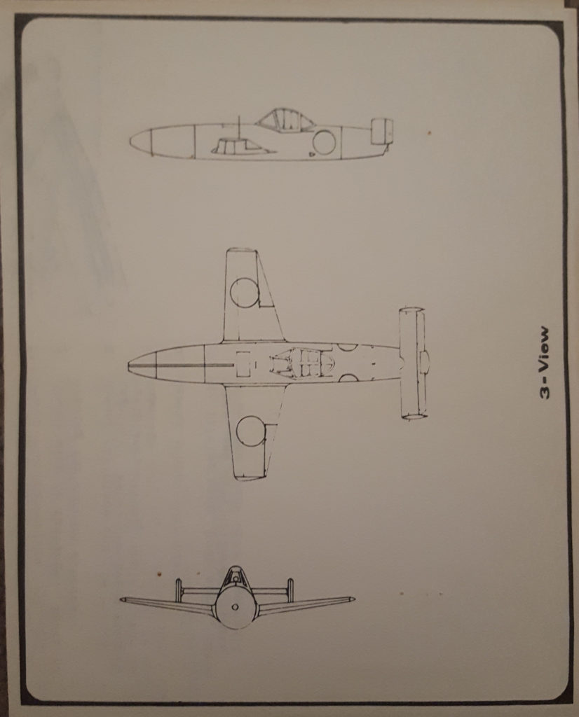 Yokosuka MXY7 Ohka 1/72 Scale Model by Airframe Line Drawing