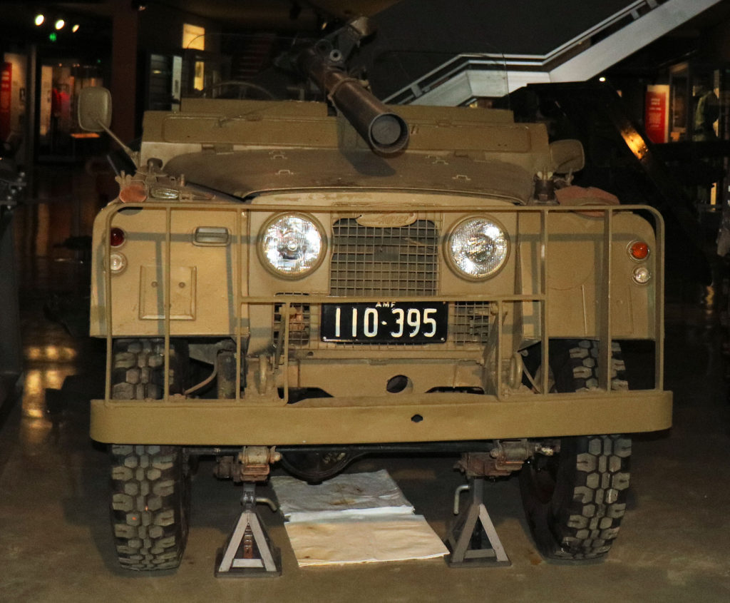 Land Rover Series 2A with Recoilless Rifle M40A1 106mm Australian Army Infantry Museum