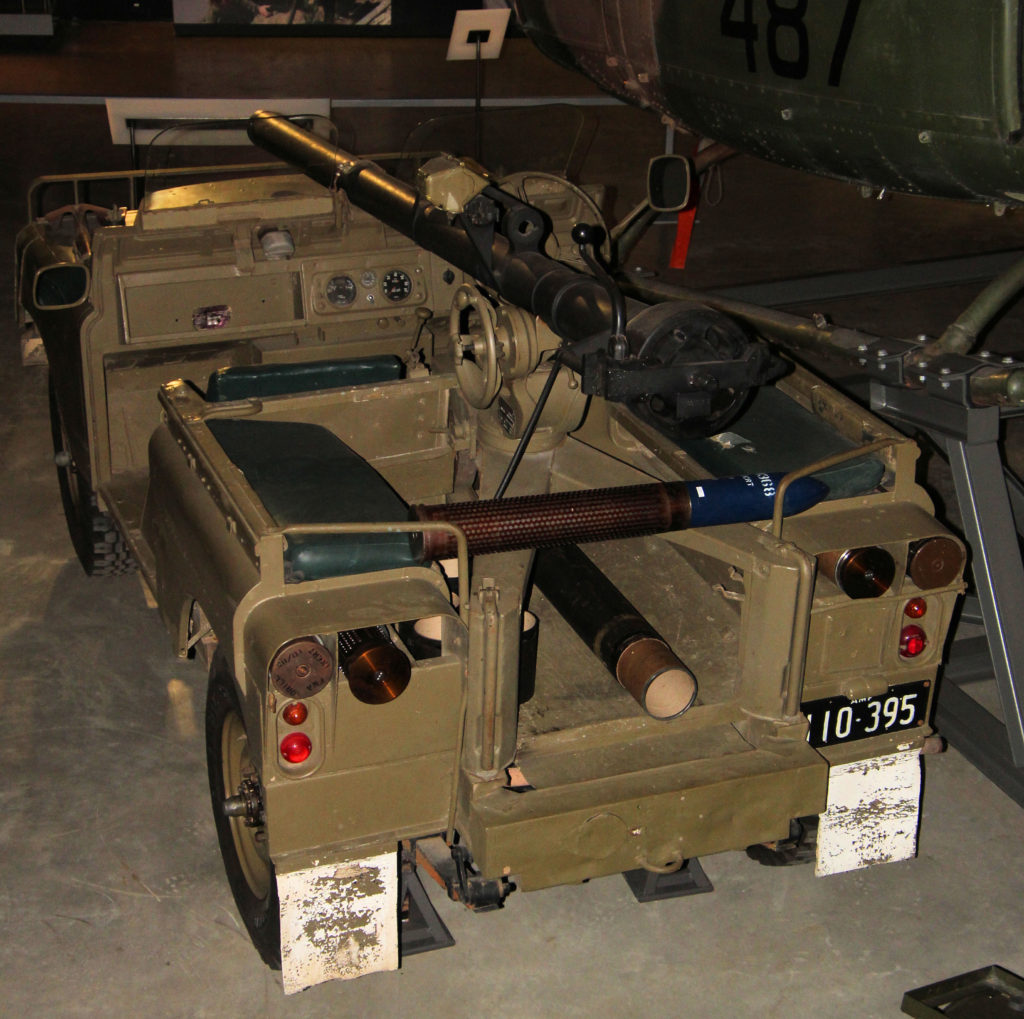 Land Rover Series 2A with Recoilless Rifle M40A1 106mm Australian Army Infantry Museum