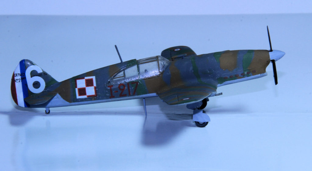 Caudron Renault 714 C1 Cyclone Armée de l'Air 1/145 Warszawski White 6 May 1940 1/72 Scale Model by ZTS Plastyk