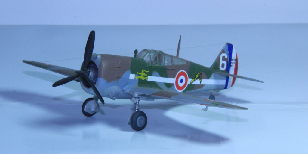 Curtiss P-36/H.75 Hawk Armée de l'Air de Vichy GC 2/4 Lafayette No.267/White 6 (SLt. Camille Plubeau) Casablanca 1941 1/72 Scale Model by Smer