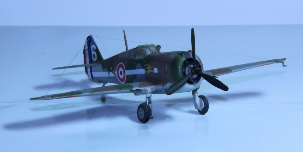 Curtiss P-36/H.75 Hawk Armée de l'Air de Vichy GC 2/4 Lafayette No.267/White 6 (SLt. Camille Plubeau) Casablanca 1941 1/72 Scale Model by Smer