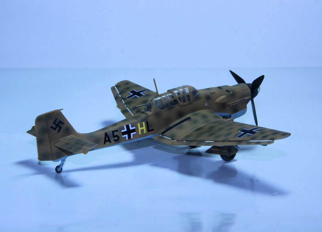 Junkers Ju-87 B2/R2 Dive Bomber 1/72 Scale Model by Italeri 3./St.G 1 A5+HL North Africa 1942