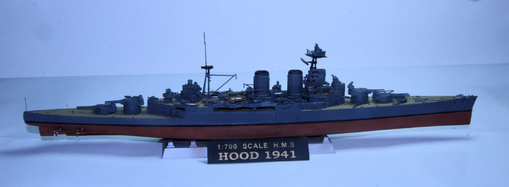 HMS Hood 1/700 Scale Model by Trumpeter