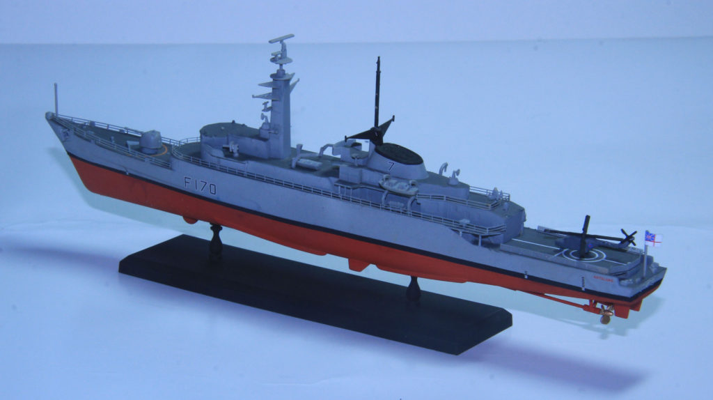 H.M.S. Antelope Type 21 Frigate 1/700 Scale Model by Cyber Hobby