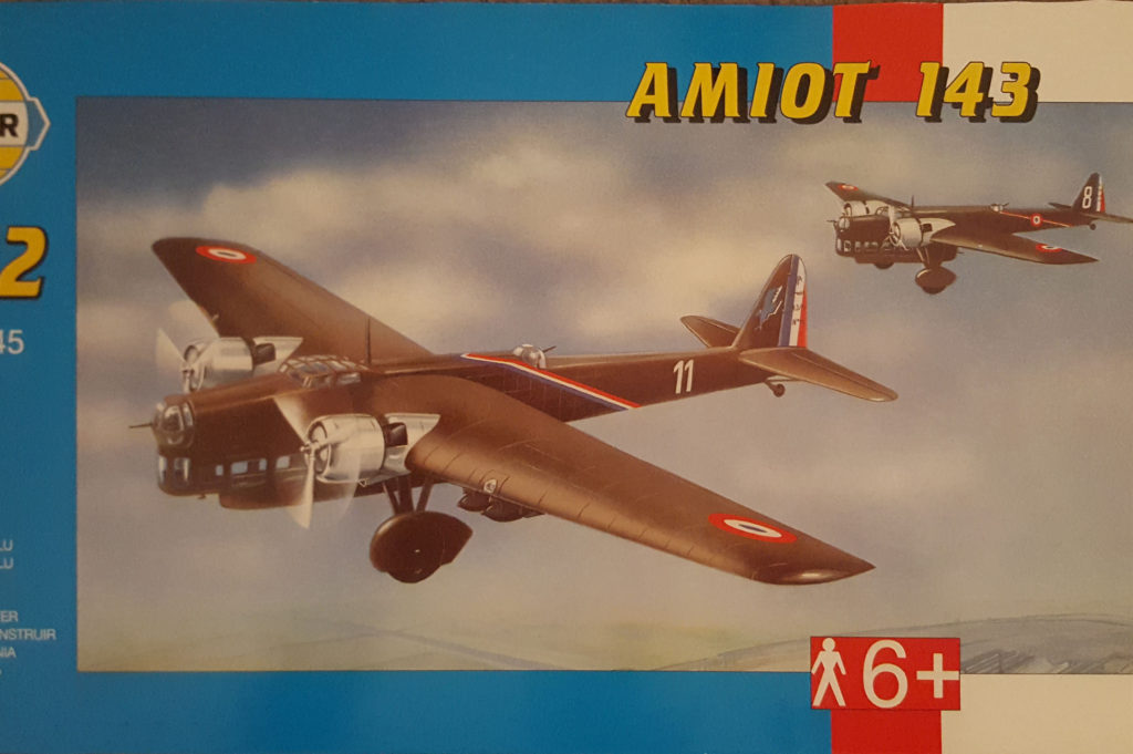 Amiot 143 78 3 of GB 2/35 Armée de l'Air 1/72 Scale Model by Smer Box Art