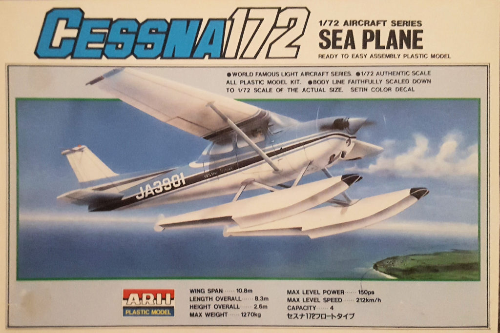 Cessna 172 Sea Plane 1/72 Scale Model by Arii Box Art