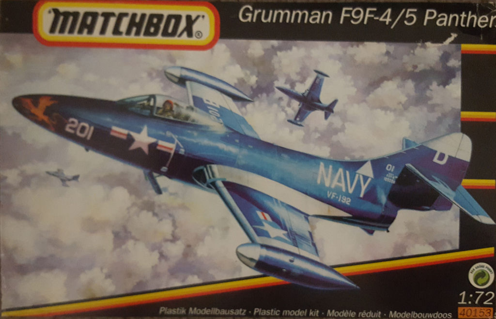 Grumman F9F-4/5 Panther US Marine Corps MAG-33 WM/6 Pohang AB Korea 1952 Box Art