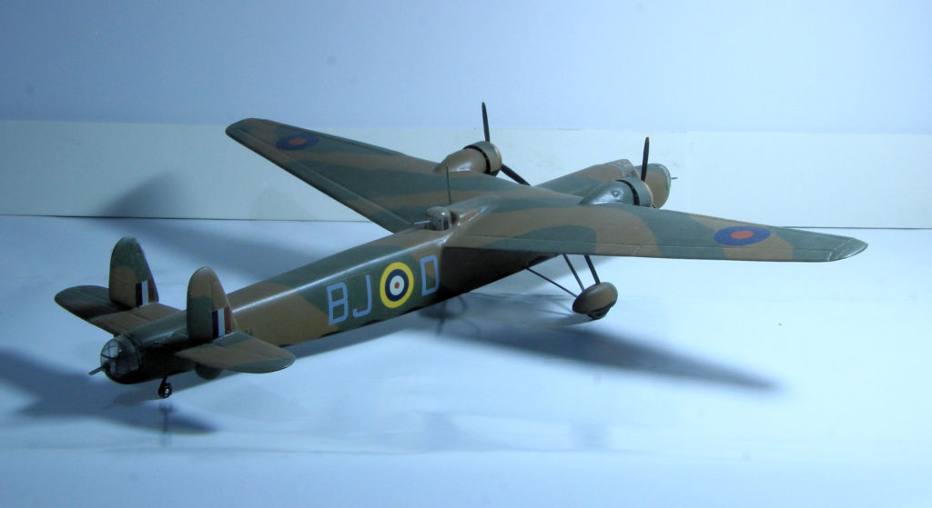 Handley Page Harrow K6974 of 271 Sqn RAF 1/72 Scale Model by Sanger