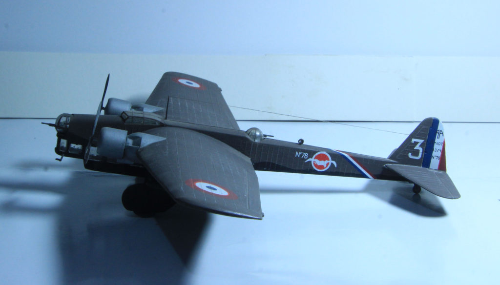 Amiot 143 78 3 of GB 2/35 Armée de l'Air 1/72 Scale Model by Smer