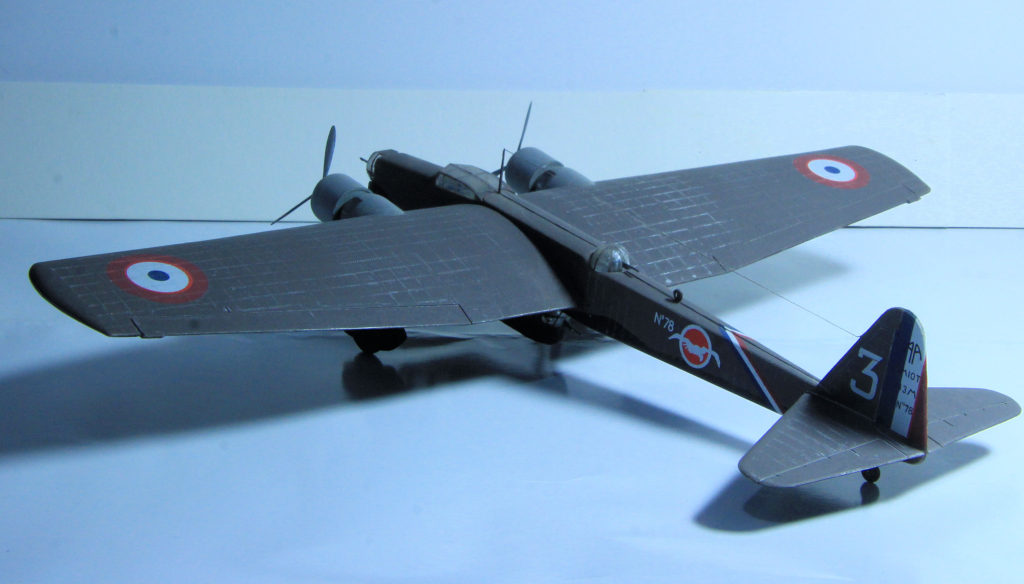 Amiot 143 78 3 of GB 2/35 Armée de l'Air 1/72 Scale Model by Smer