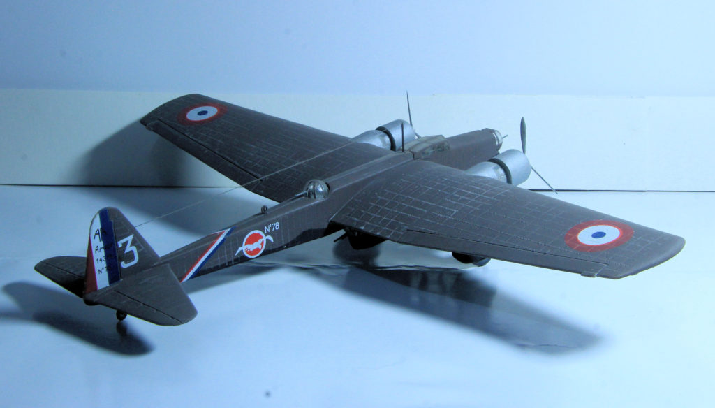 Amiot 143 78 3 of GB 2/35 Armée de l'Air 1/72 Scale Model by Smer