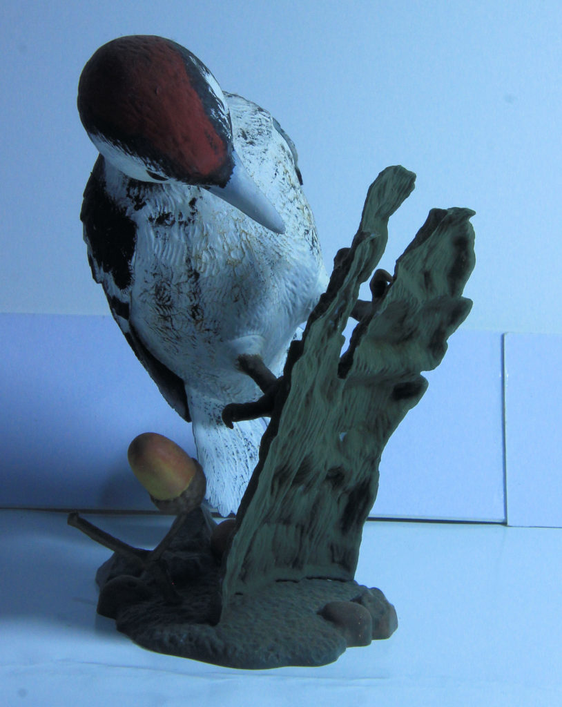 Lesser Spotted Woodpecker Scale Model by Gunze Sangyo