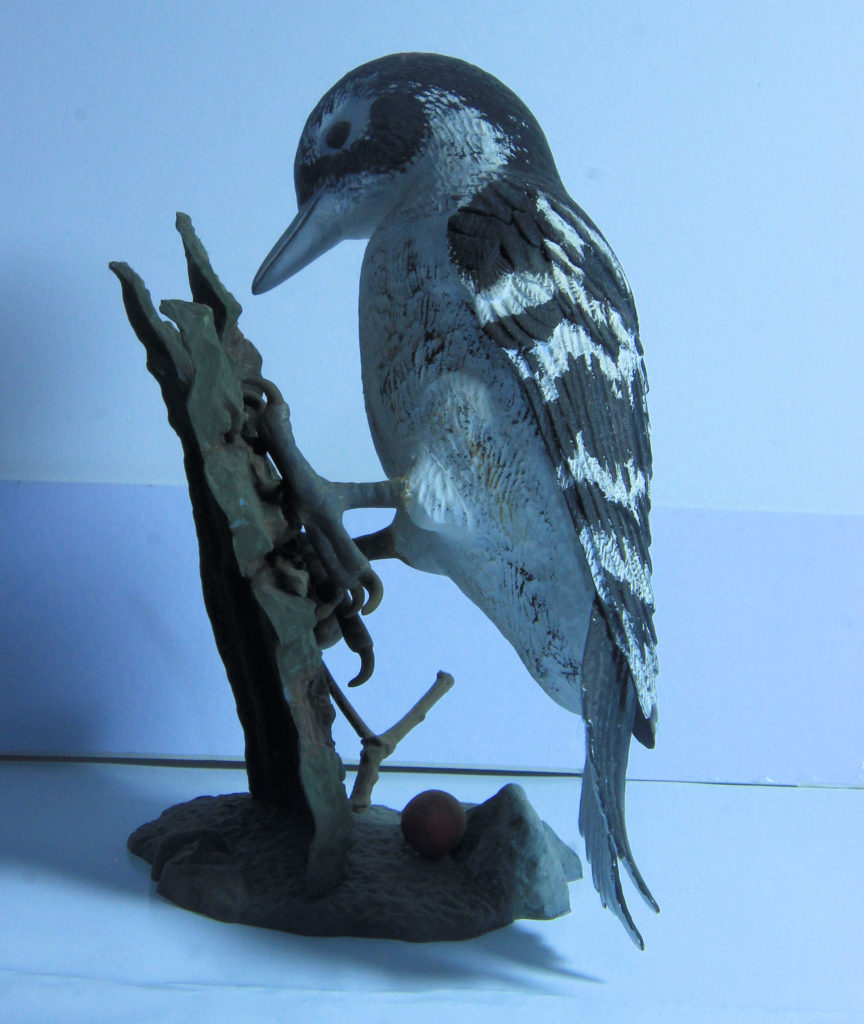 Lesser Spotted Woodpecker Scale Model by Gunze Sangyo