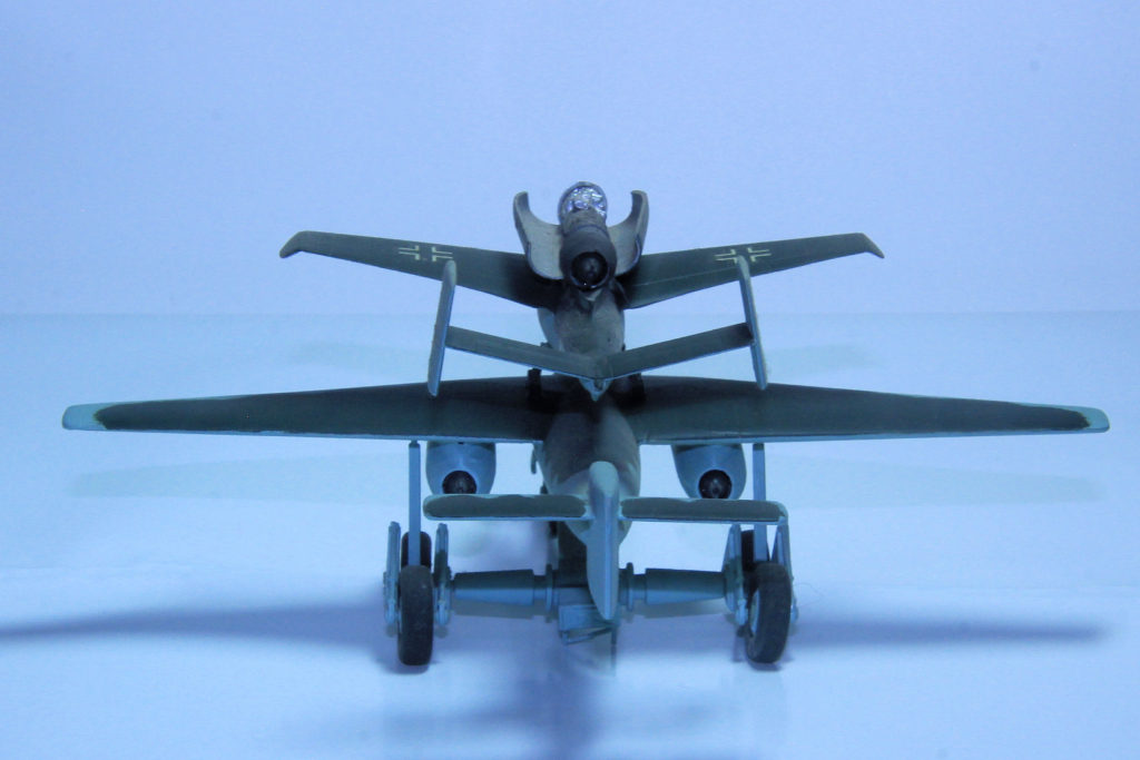 Mistel 5 Heinkel He162A-2 with Arado E-377a 1/72 Scale Model by Dragon