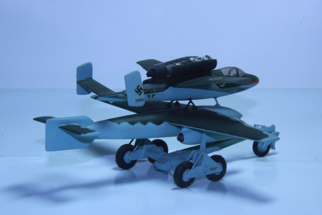 Mistel 5 Heinkel He162A-2 with Arado E-377a 1/72 Scale Model by Dragon