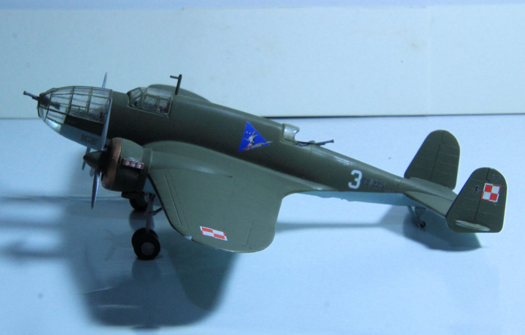 PZL P-37B Łoś II of 217 Eskadra Bombowa, Brygada Bombowa 1/72 Scale Model by Mastercraft