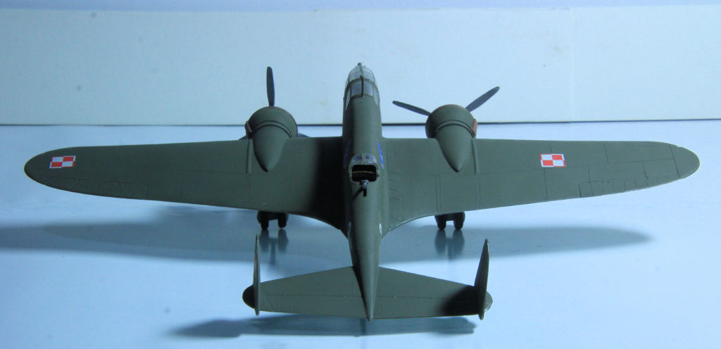 PZL P-37B Łoś II of 217 Eskadra Bombowa, Brygada Bombowa 1/72 Scale Model by Mastercraft