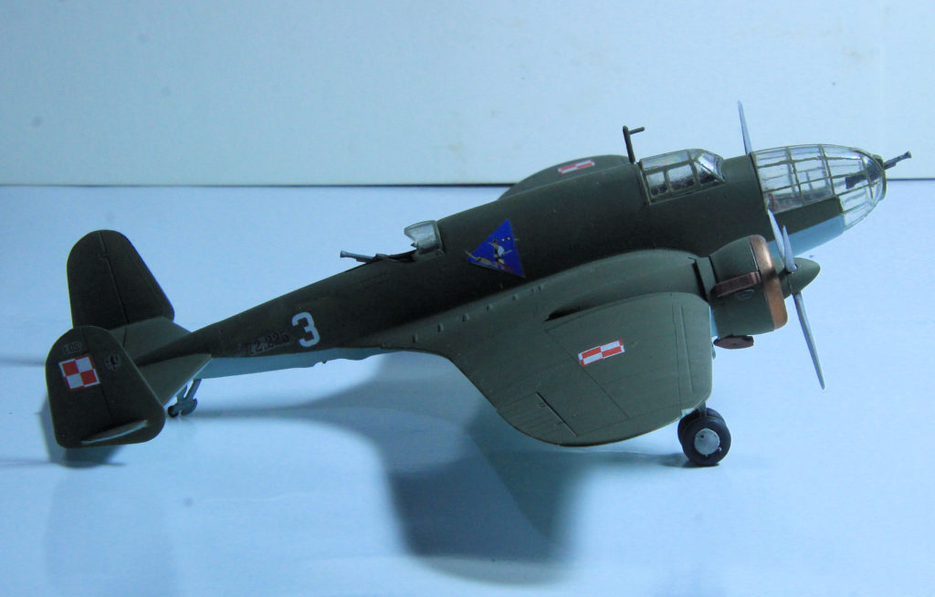 PZL P-37B Łoś II of 217 Eskadra Bombowa, Brygada Bombowa 1/72 Scale Model by Mastercraft