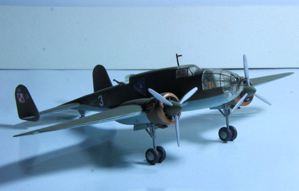 PZL P-37B Łoś II of 217 Eskadra Bombowa, Brygada Bombowa 1/72 Scale Model by Mastercraft