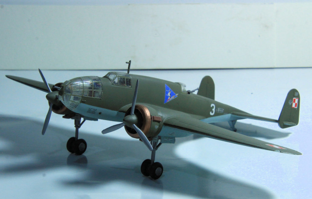 PZL P-37B Łoś II of 217 Eskadra Bombowa, Brygada Bombowa 1/72 Scale Model by Mastercraft