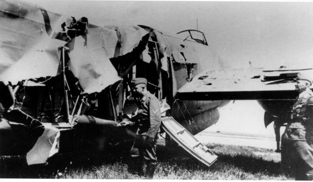 Fokker T.V Crashed