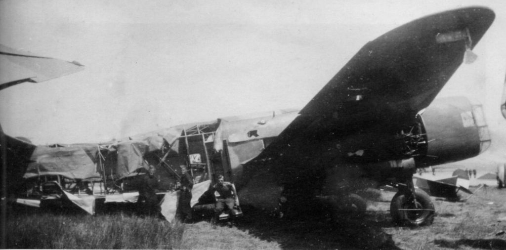 Fokker T.V Crashed