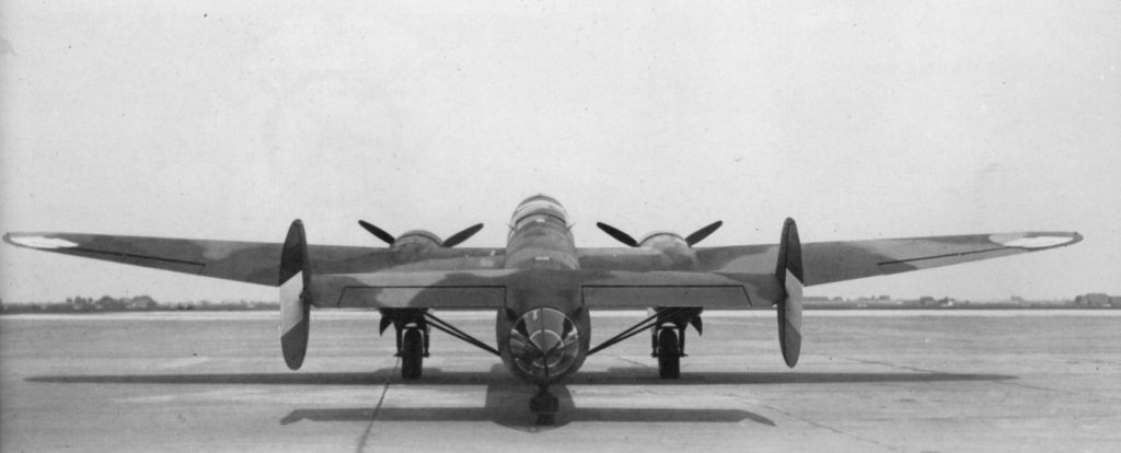 Fokker T.V Production Aircraft Rear View