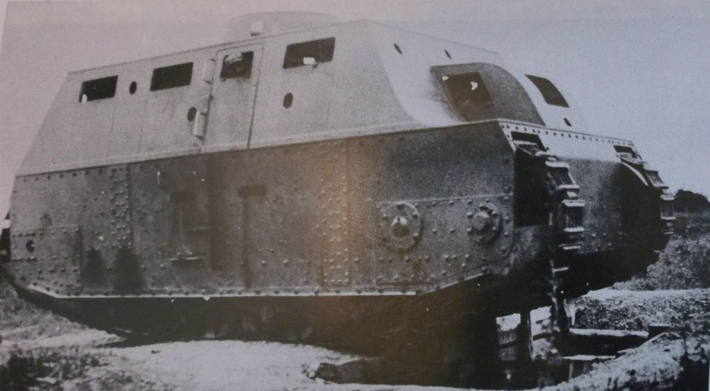 Fiat 2000 No.1 seen during trials late 1917 to early 1918 Sources: Pignato and Museo Storico Italiano della Guerra di Rovereto