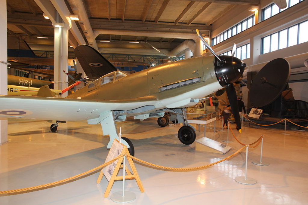 VL Pyörremyrsky fighter prototype (PM-1) in the Aviation Museum of Central Finland.