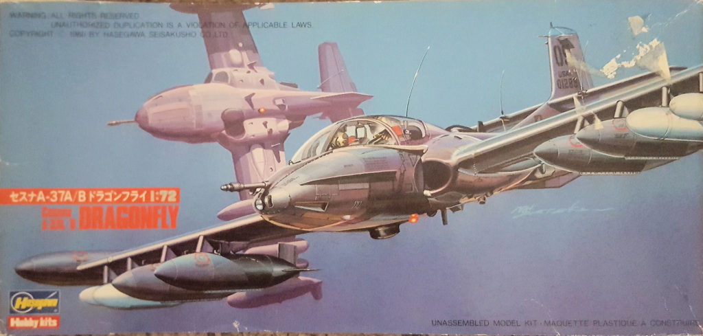 Cessna A-37A/B Dragonfly 1/72 Scale Model by Hasegawa Box Art