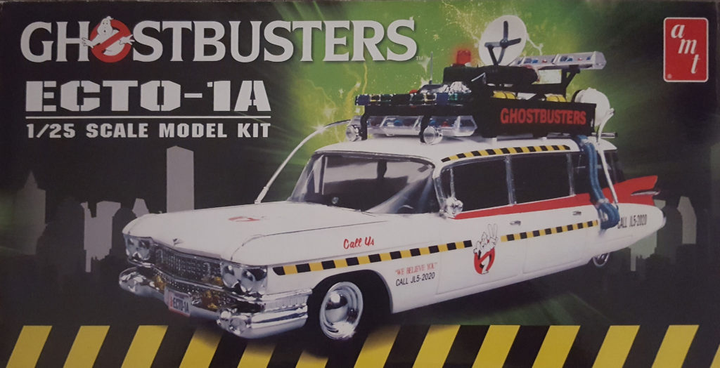 Ghostbusters ECTO-1A 1/25 Scale Model by AMT Box Art