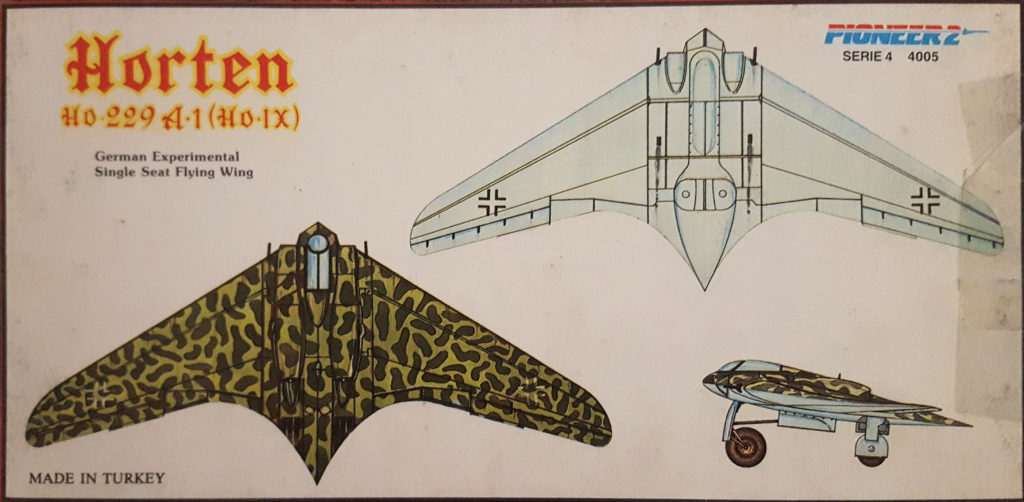 Horten Ho-229 A-1 1/72 Scale Model by Pioneer 2 Painting Instructions