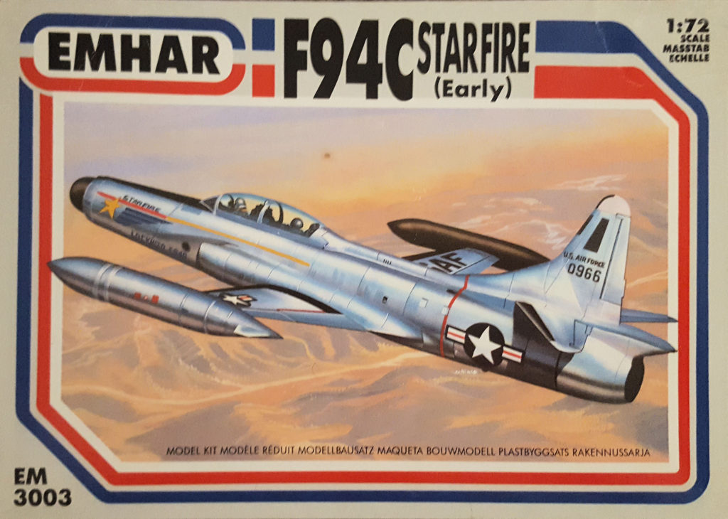 Lockheed F-94C Starfire Demonstrator Air Proving Ground Command USAF Box Art by Emhar