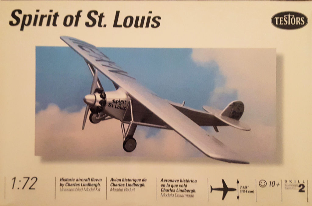 Spirit of St. Louis (formally the Ryan NYP) registration: N-X-211 by Testors Box Art