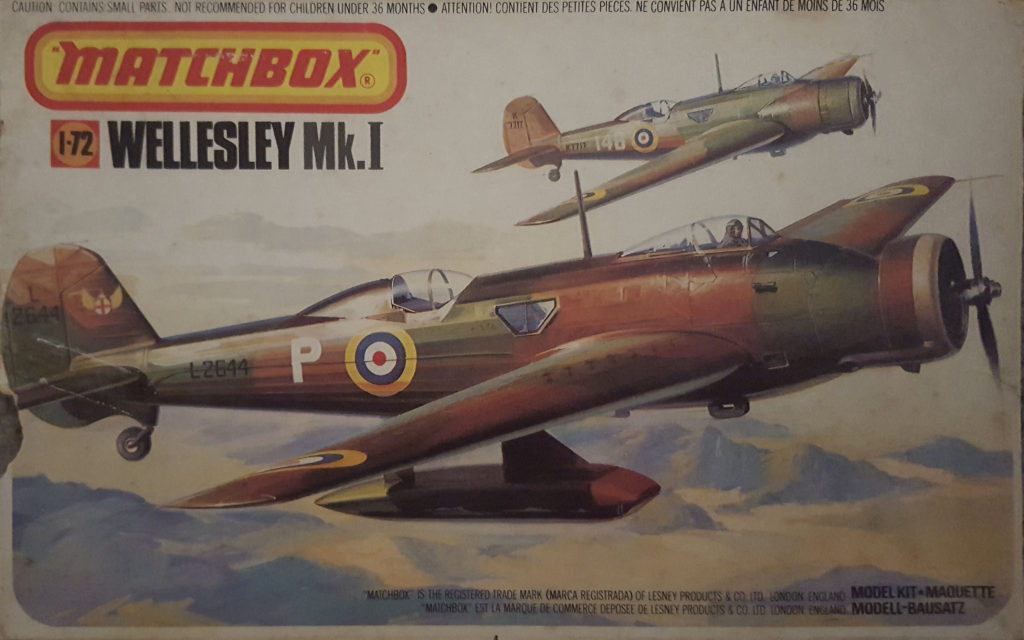 Vickers Wellesley Mk.I 1/72 Scale Model by Matchbox Box Art