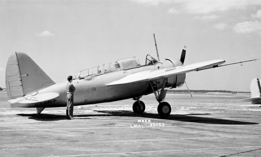 Brewster XSBA-1 at NACA 1943