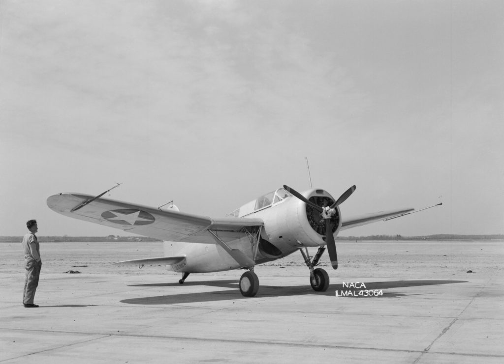 Brewster XSBA-1 at NACA 1945