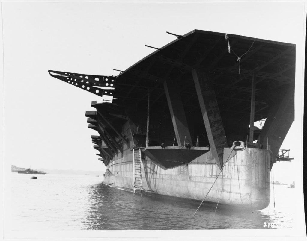 Ibuki at Sasebo, Japan. October 19, 1945