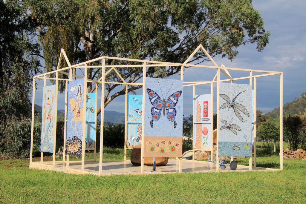 Mozaic Display at David Mahoney Art Gallery and Sculpture Park Sandy Hollow