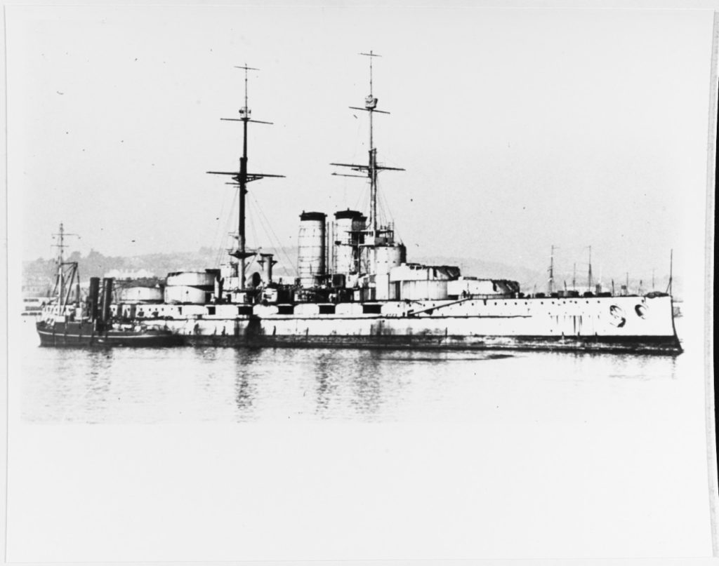 Prinz Eugen in Toulon as a target ship