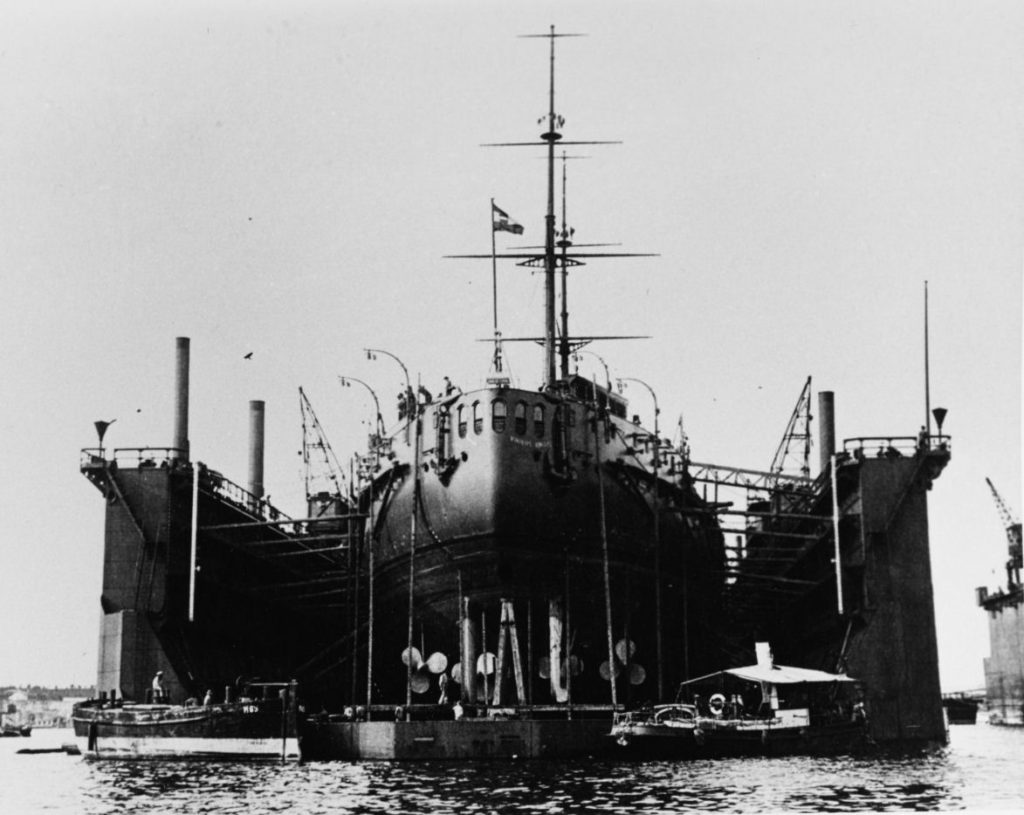 Viribus Unitis in Dry Dock