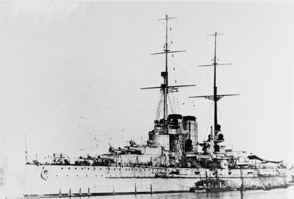 SMS Tegetthoff Interned at Vanice 1919