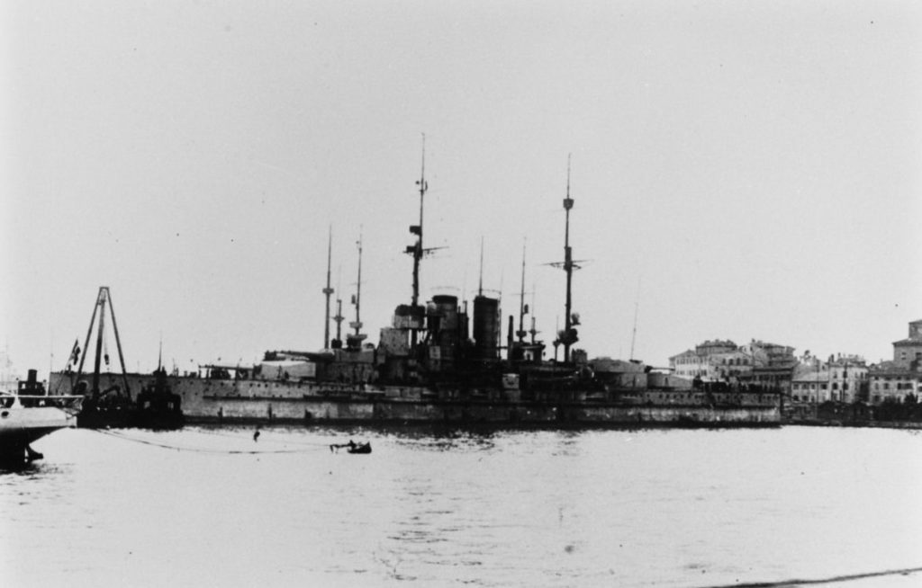 SMS Tegetthoff Interned at Vanice 1919