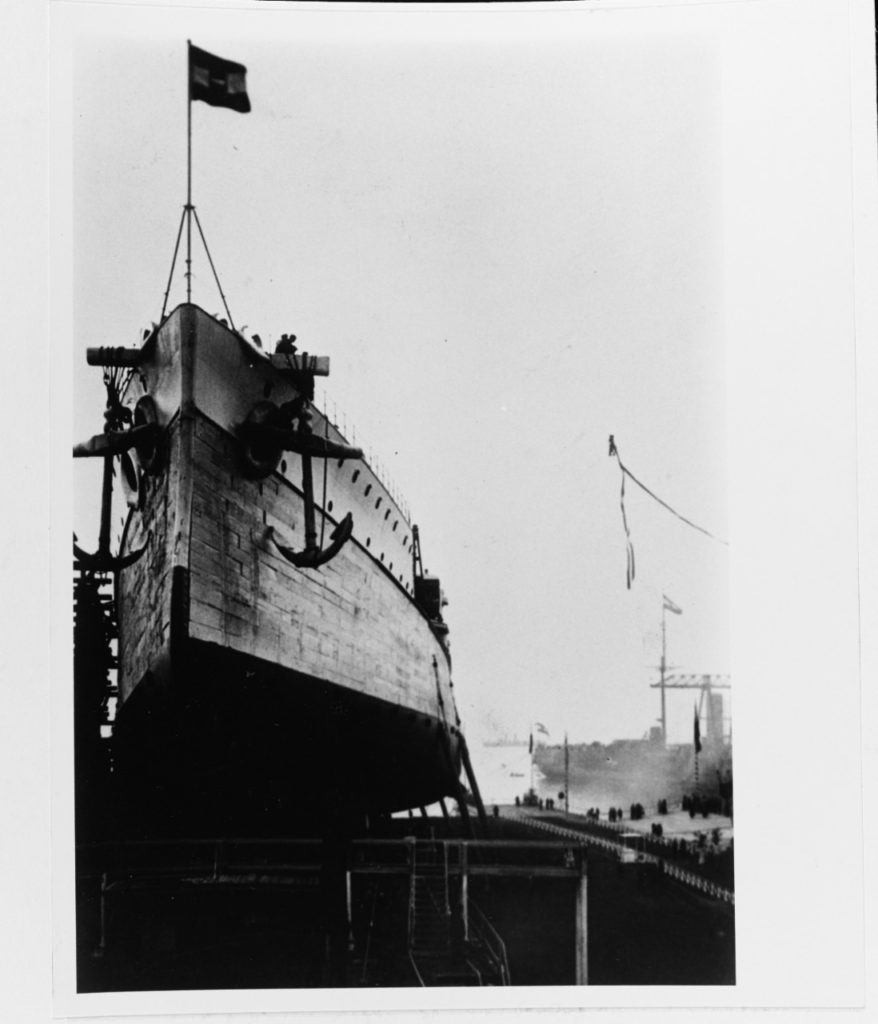 SMS Prinz Eugen being Launched