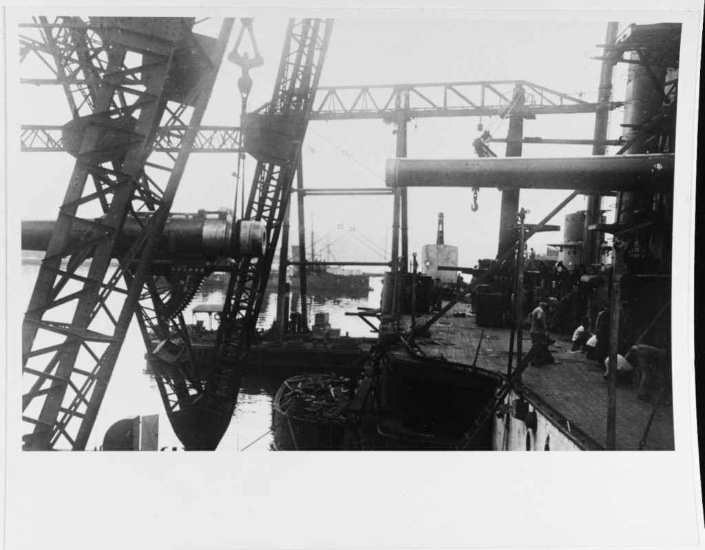 SMS Prinz Eugen Having her Guns Installed