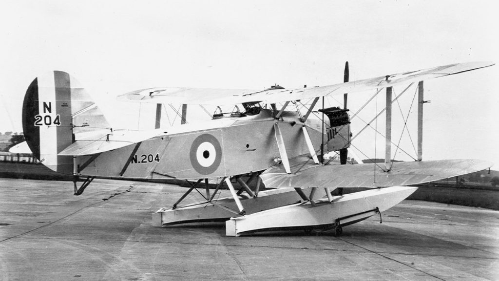 The second Ripon I, N204, was built as a seaplane for trials at MAAE Felixstowe